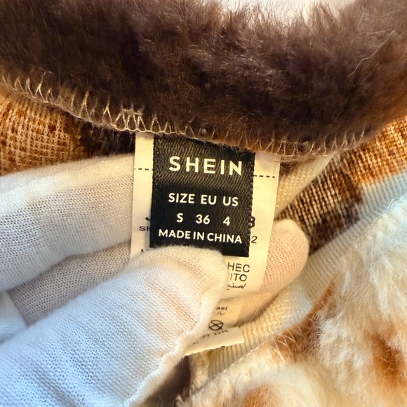 Cow Print Faux Fur Shorts – Size S (US 4) - Picture 2 of 7